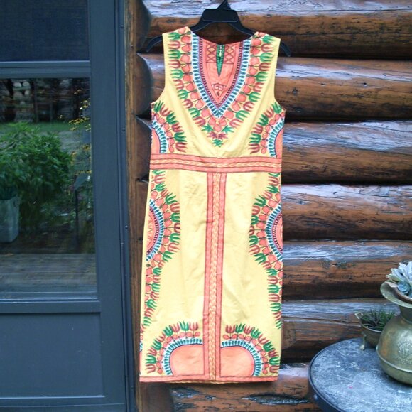 Halloween Tribal 2 Piece Set Sleeveless Maxi Dress & Crop Top Hi Lo Cape S - Picture 2 of 7